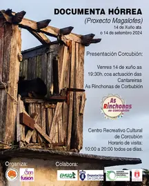 Cartel inauguración Corcubión Documenta Horrea