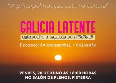 cartaz obradoiro en Fisterra