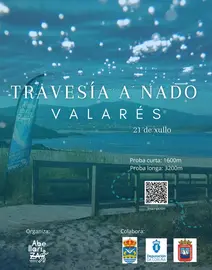 Cartel VI Travesía a nado - Valarés 2024