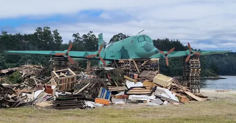 Un avion da Segunda Guerra Mundial a Meirande Lumarada de Galicia-Camarinas