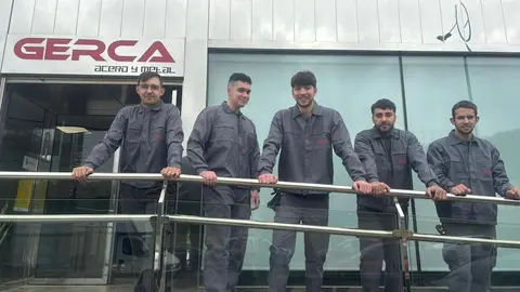Alumnos en practicas no FP Dual de Gerca