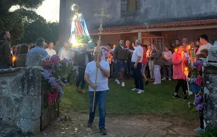 Procesion das Antorchas da Festa de Oca