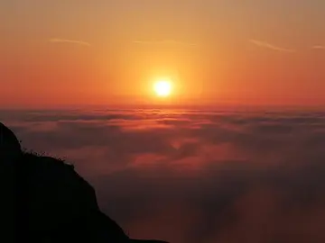 Solpor dende o Semaforo de Fisterra