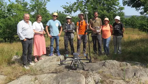 Un dron Castro de Montes Claros