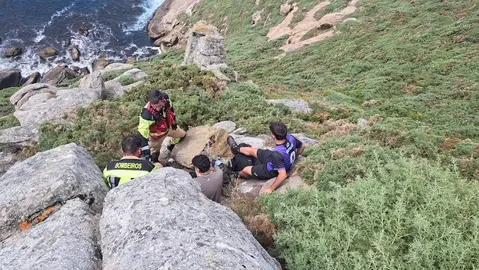 Rescate no Camino dos Faros en Muxia