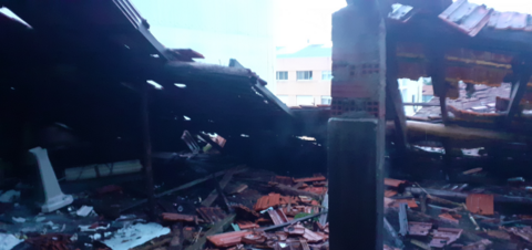 INCENDIO na rúa Álvarez de Sotomayor, Carballo