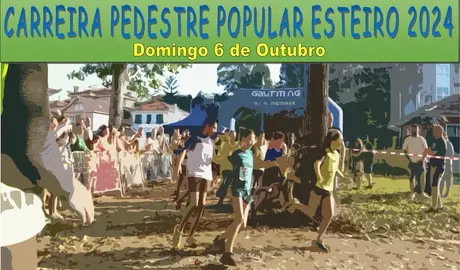 Cartel Carreira Pedestre de Esteiro 2024 copia