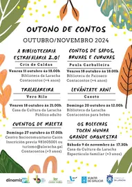 Cartel Outono de Contos Laracha 2024