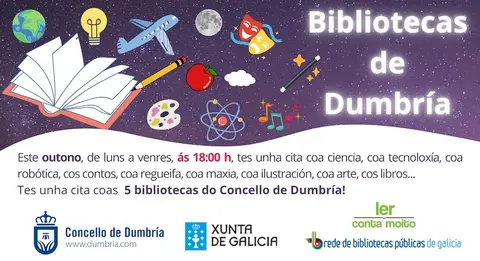 outono nas bibliotecas de Dumbría 2024 copia