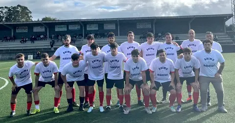 Plantel do SCD Malpica con Alberto Hombre