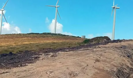 Obras no Parque Eolico da Runa II