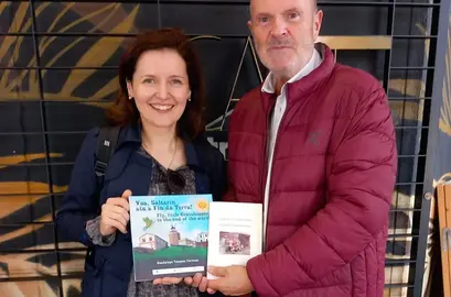 Foto Lupe Vazquez e Ángel Rodríguez co Saltarin