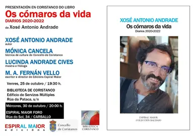 TARXETA Os cómaros da vida. Coristanco e Carballo Xose Andrade