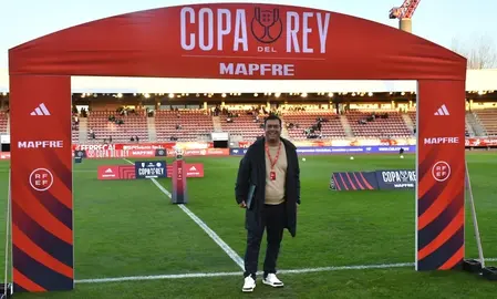 Manuel Varela delegado do SD Compostela na Copa do Rey