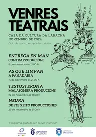 Cartel Venres Teatrais Laracha 2024
