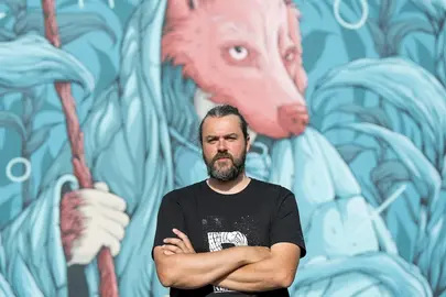 Mou pintou mural Arte no Camino en dumbria_TAKO