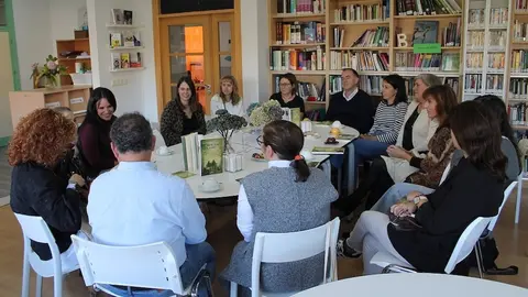 Iria Collazo deixou a súa pegada literaria no Club de Lectura do IES Maximino Romero de Lema