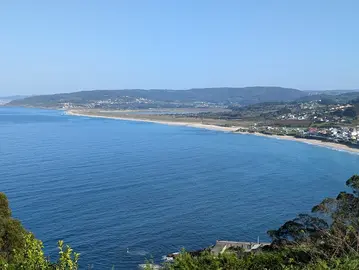 Vistas de Razo e Baldaio dende a saida da Ruta nos Pinos