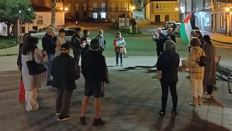 Concentración Palestina Corcubion 18-11-24