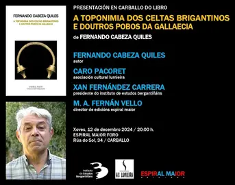 PRESENTACIÓN CARBALLO A toponimia dos celtas brigantinos