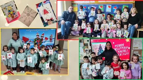 Felicitacion de Nadal das Escolinas de Cee