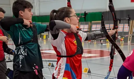 Arqueira do Dousxsetenta no Campionato Galego de Tiro con Arco de Meis