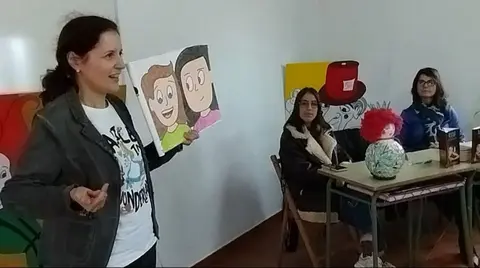 Foto presentación en Vilar de Duio, Fisterra