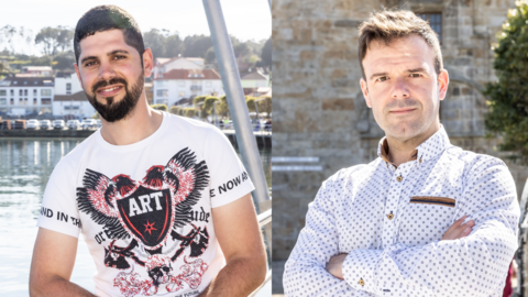 JOse Carril e Jesus Romar edis do PSOE de Camarinas