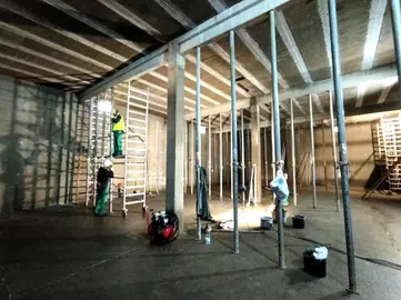 Imaxe durante as obras