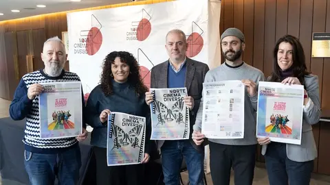 A Concelleira de Santa Comba Patricia Val Antelo na presentacion do Norte Cinema Diverso