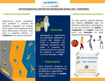 Actividades deportivas no EFA Fonteboa
