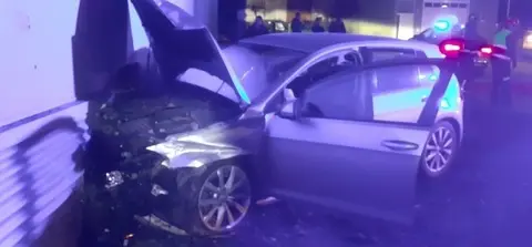 Accidente tráfico no Concello de Carballo