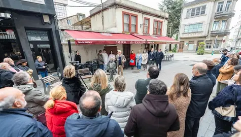 Homenaxe a Alfredo Branas en Carballo