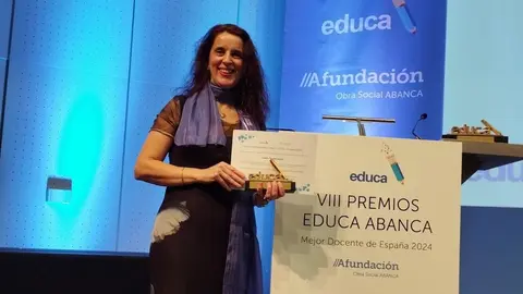 Fina Paulos mestra IES Baio finalistas Premios Euca Abanca Espana