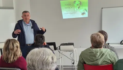 Charla campana velutina Carballo