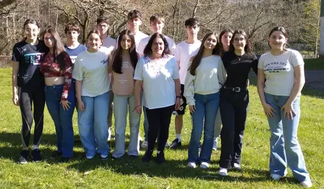 Alumnado do IES de Baio A Raia