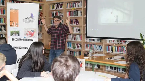 Fernando Díaz-Castroverde no IES de Baio