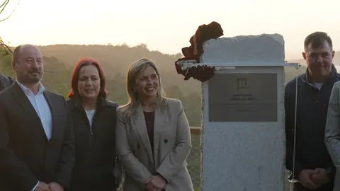 Monica Rodriguez na inauguracion do Miradoiro Furna de Sapo de Cereixo