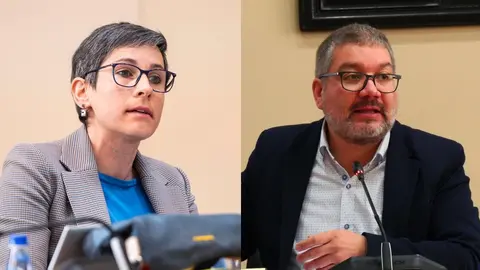 Paula Mouzo PP e Oscar Insua BNG No Parlamento