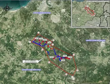 Parque eolico carboeiro mapa