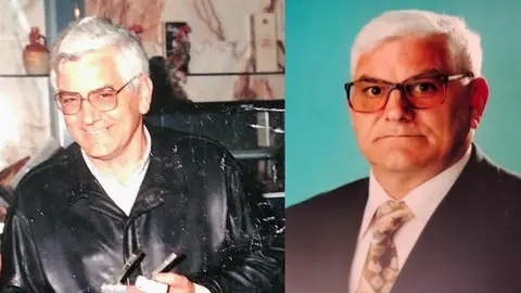 Duas fotos familiares do cabanaes Manuel Farina Suarez