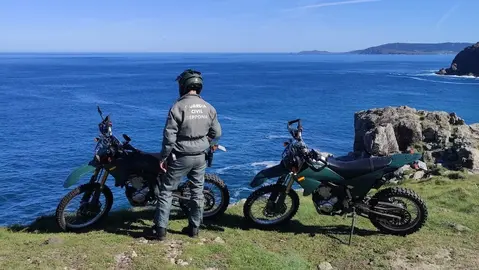 Dispositivo Busca Garda Civil terra motos Fisterra