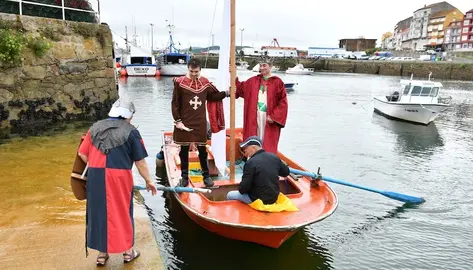 Desembarco do Rei Alfonso IX no Encaixe no Camino de Camarinas 2025-Foto-VH