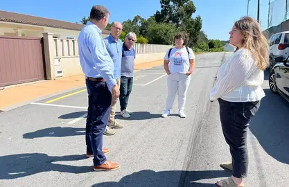 Visita da Deputacion a Cabana para obras POS Plan Unico