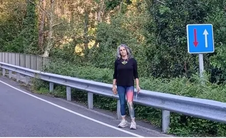 Merce Barrientos na Ponte Nova