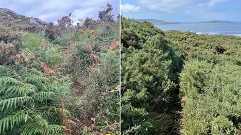 Dous treitos do Camino dos Faros por Muxia