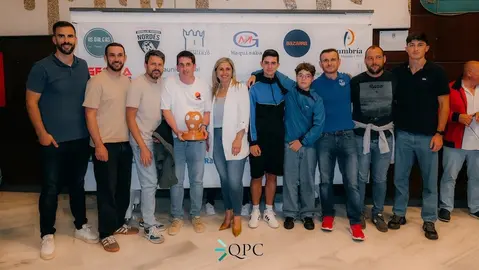 Colectivo arbitral da Costa da Morte na gala QPC 2025