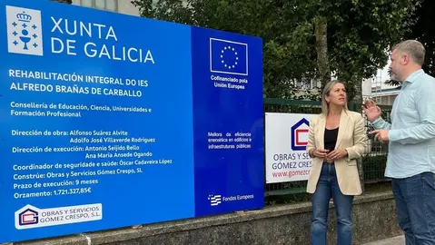 Ethel Vázquez e Rubén Lorenzo no IES Alfredo Brañas 02