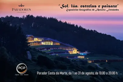 cartel exposición Antonio Fernández no Parador Costa da Morte