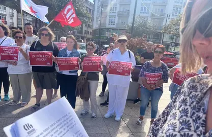 Concentracion Traballadoras SAF Cee 2